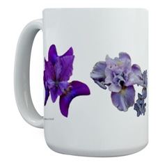 siberian Irises on a mug